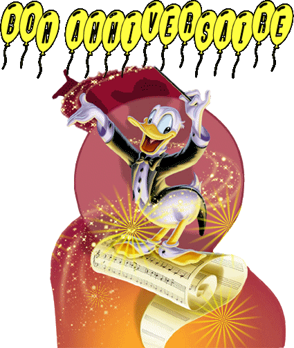 Cliquez sur l'image pour la voir en taille réelle   Nom : 		Donald Anniversaire 3c0def00.gif  Affichages :	0  Taille :		106,7 Ko  ID : 			882395