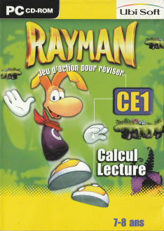 Cliquez sur l'image pour la voir en taille réelle   Nom : 		Rayman CE1 (7-8 ans)  Calcul - Lecture  (2002) boite CD recto.png  Affichages :	0  Taille :		1,60 Mo  ID : 			907324