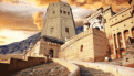 vill d�sertique entourant le palais de l'empereur