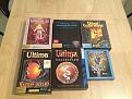 Ultima 6 : ANG
Ultima 7 : la porte noire : FR
Ultima underworld 1 (5"1/4) : EURO/FR
Ultima : Martian Dreams : ANG 
+ manuel multi
Ultima collection : ANG
Ultima : the silver seed : EURO/FR